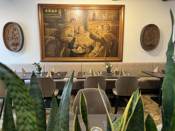 historisches Ölgemälde im Restaurant